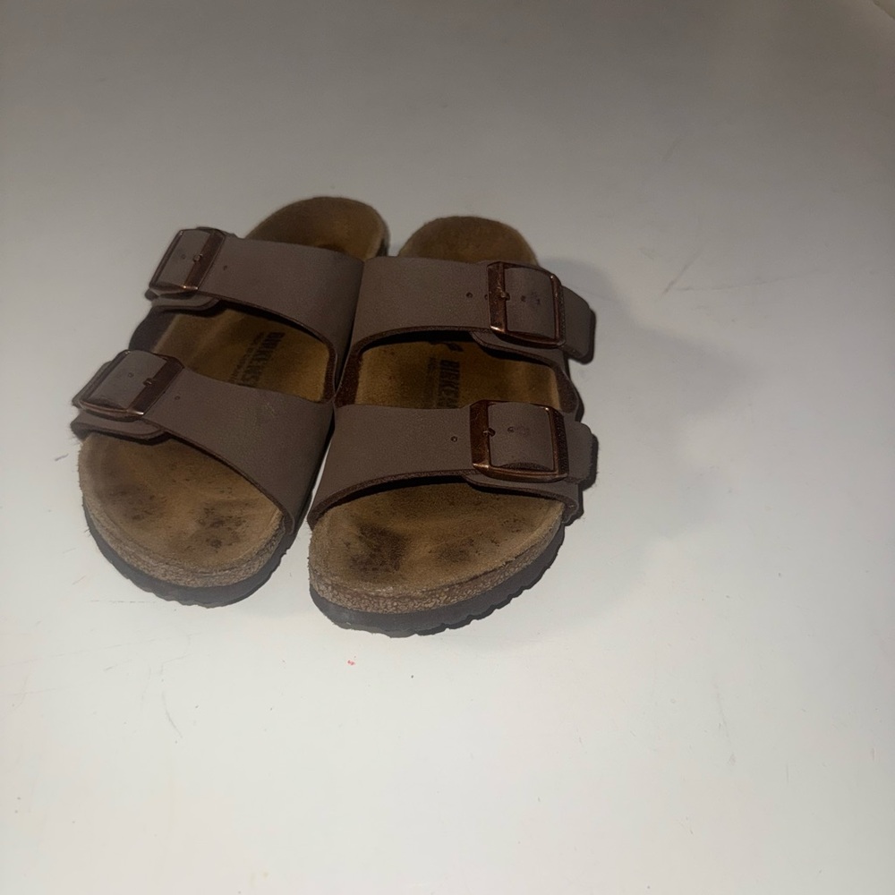 Birkenstock Kids Mocha Brown Double Buckle Sandals | EU 29 / US 11-11.5 - Picture 1 of 4